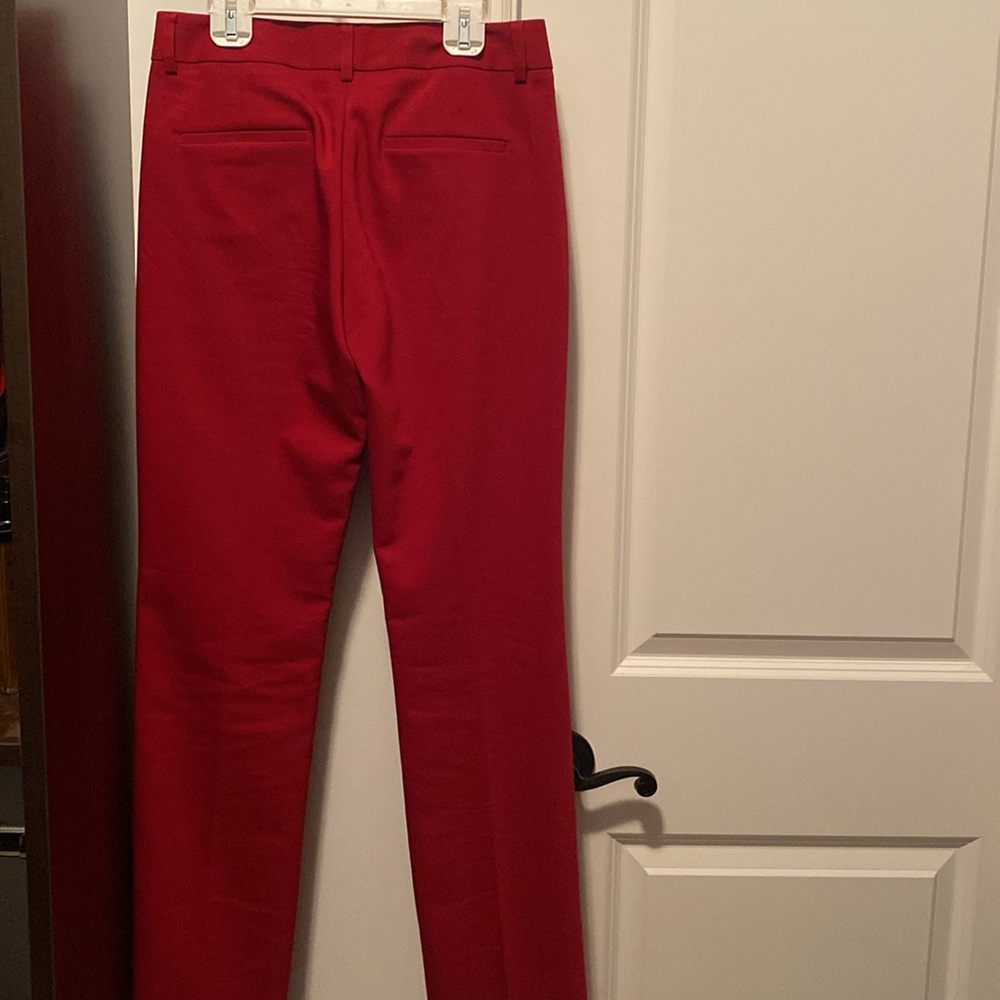 Express brand slacks. Editor style, red and color size 2. - Picture 2 of 3